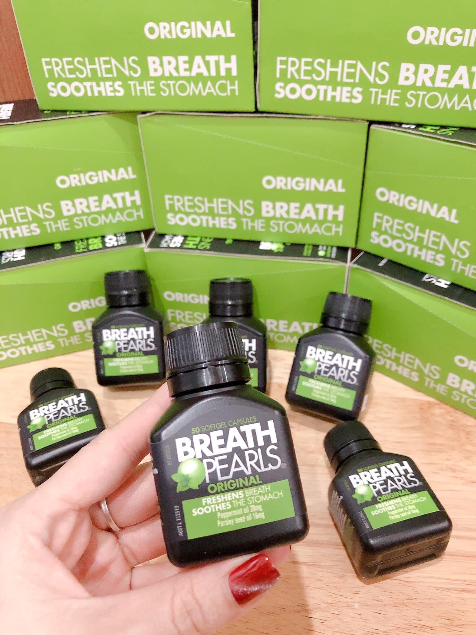 Viên uống thơm miệng breath pearls 50 viên