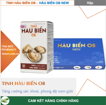 Tinh Hàu Biển OB Hộp 30 viên - Hàu OB NEW 20 viên (Mẫu mới)