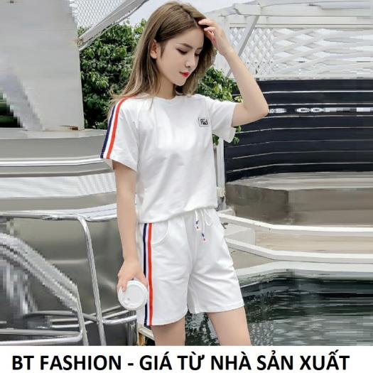 Đồ Bộ Ngủ Mặc Nhà Áo Thun Nữ + Quần Đùi Sọt Thể Thao Thời Trang Mới - BT Fashion (ĐN003)