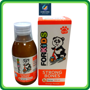 Forkids Strong Bones - Bổ sung Canxi, Vitamin D3, Vitamin K2. Giúp bé phát triển chiều cao vượt trội, tăng hệ miễn dịch