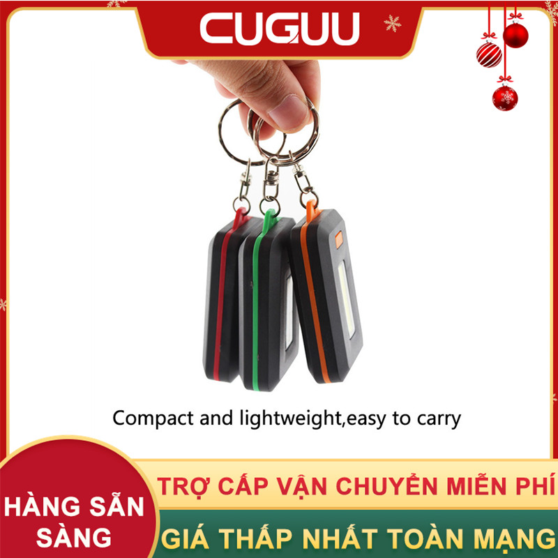 CUGUU Móc Khóa Đèn LED COB Di Động Ngoài Trời Móc Chìa Khóa Móc Chìa Khóa