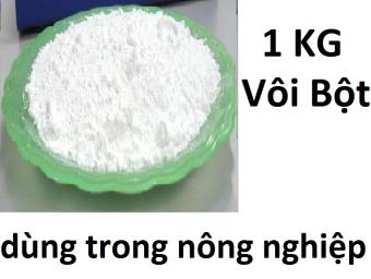 1 kg vôi bột nông nghiệp dùng khử chua, hút ẩm cải tạo đất - tốt cho đất và tốt cho cây