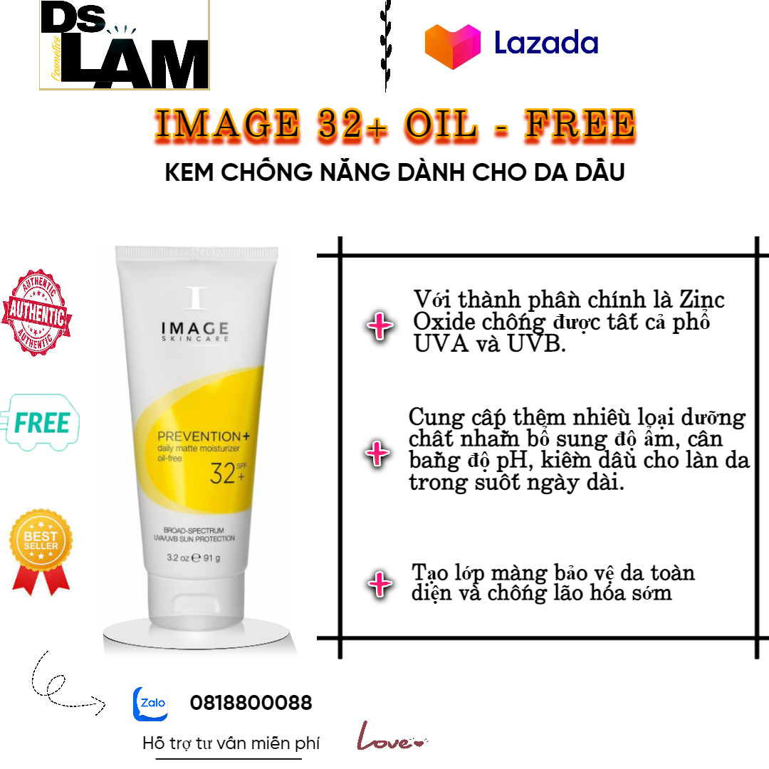 [ HÀNG CÔNG TY CHÍNH HÃNG ] KEM CHỐNG NẮNG CHO DA DẦU, MỤN IMAGE PREVENTION+ DAILY MATTE MOISTURIZER SPF 30 (MẪU mới 30+ ))