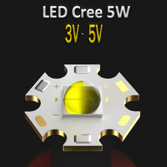Bóng đèn LED siêu sáng Cree, Chip đèn Led 3W, 5W điện áp 3V-5V (Ánh sáng Trắng - Vàng - Trung tính)