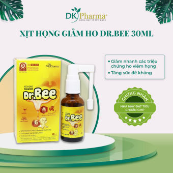 Xịt họng thảo dược Dr.Bee DK Pharma chai 30ml - DK Pharma