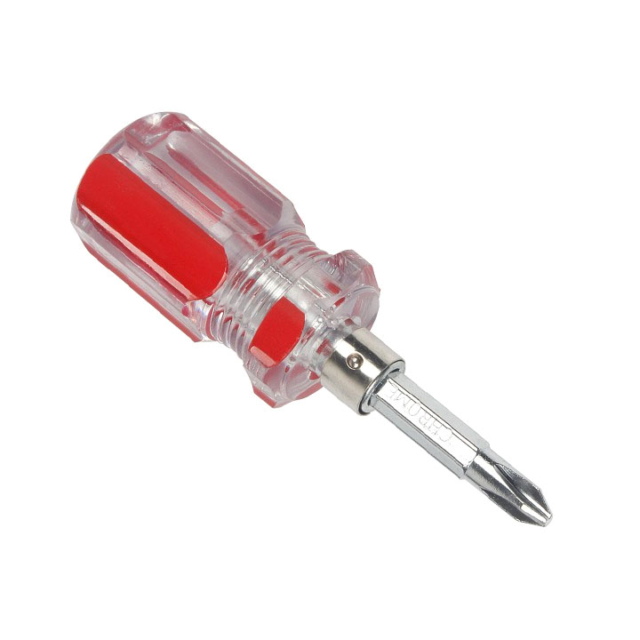 Tuốc nơ vít (tô vít ngắn) 2 đầu được làm từ chất liệu thép cao cấp cứng cáp chịu được lực cao chống ăn mòn tốt không bị gỉ sét giúp sử dụng bền lâu kéo dài tuổi thọ