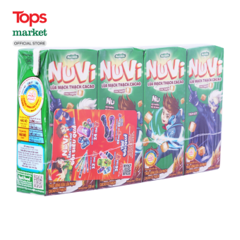 Sữa Nuvi Lúa Mạch Thạch Cacao  4*170ML