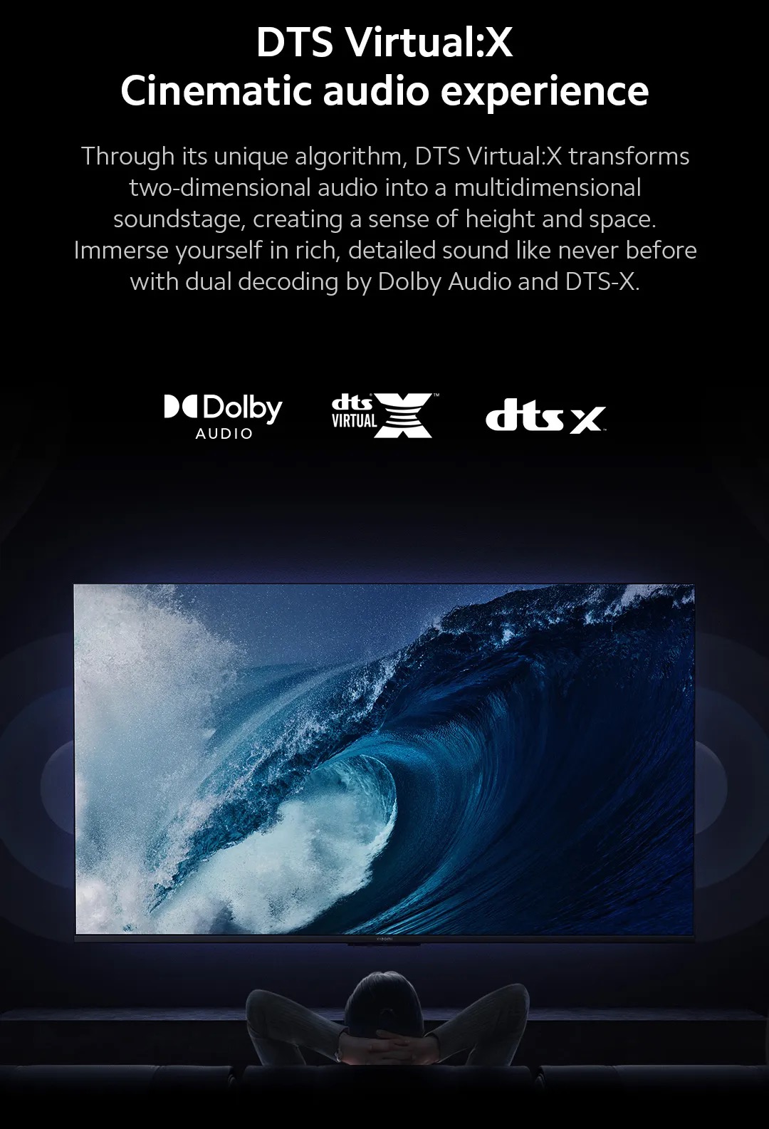 (Oficjalny) Xiaomi TV A 55 2025/ TV S Mini LED 55 2025 | Google TV 4K Ultra HD DCI-P3 94% gama kolorów HDR10+ Google Playstore Wbudowany Chromecast Dolby Vision i wyświetlacz bez obramowania (3 lata gwarancji)
