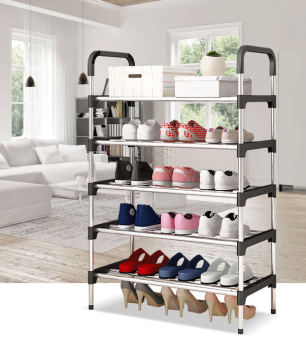 Kệ Để Giày Dép Inox 5 Tầng Phong Cách Hàn Quốc Cao Cấp - KDG002