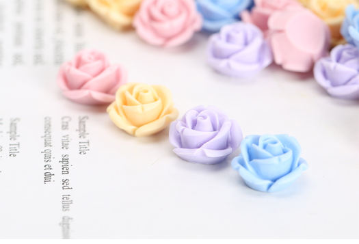 Hoa Hồng 5D | Màu Pastel | Trang Trí Móng Tay HZ02