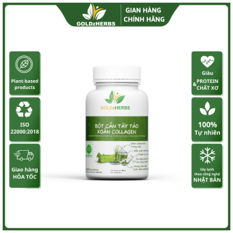 Bột Cần Tây Tảo Xoắn Collagen GoldzHerbs 86g/ 144g
