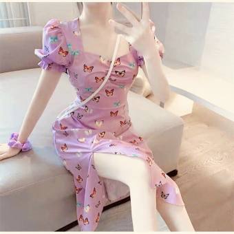 Đầm voan in hình bướm dịu dàng nhẹ nhàng TTSA0960