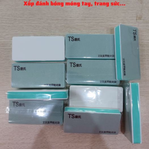 COMBO KHỐI XỐP GIŨA ĐÁNH BÓNG MÓNG TAY / Khối Xốp 02 Mặt Làm Nail, Đánh bóng Trang sức, Đồ vật...