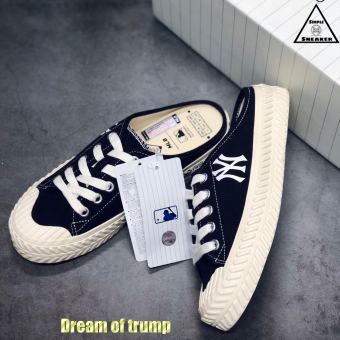 Sục Nữ Sneaker MLB MULE NEW YORK YANKEES màu đen ( đạp gót MLB)