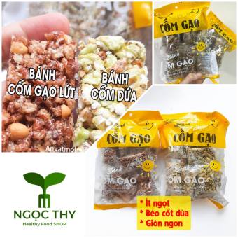 Bánh cốm gạo lứt cốm dứa ăn vặt ít béo thơm ngon gói 150gr