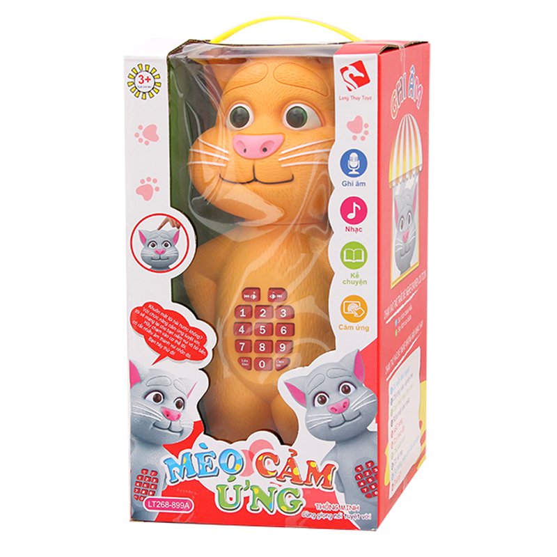 Đồ Chơi Mèo Cảm Ứng Có Nút Bấm Biết Kể Chuyện Và Nhại Giọng Nói Đồ Chơi Cho Bé An Toàn Giúp Trẻ Thông Minh Phát Triển Toàn Diện Thể Chất Và Trí Tuệ