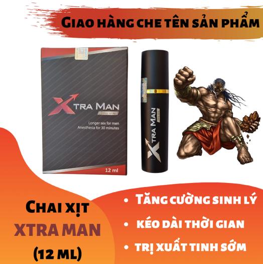 Chai xịt XTRAMAN cao cấp tăng cường sinh_lý nam mạnh mẽ (chai 12 ml) - hàng chính hãng ( xtra man xtramen men )