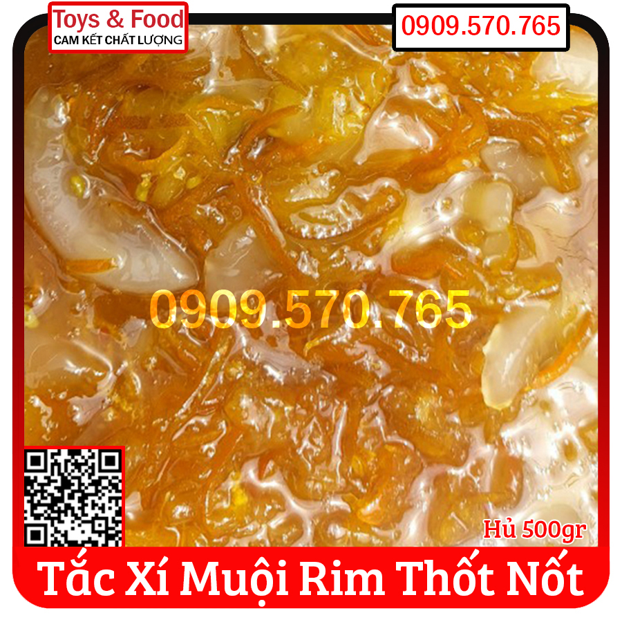 Tắc Xí Muội Rim Thốt Nốt - Hủ 500gr - Hạn sử dụng 30 ngày