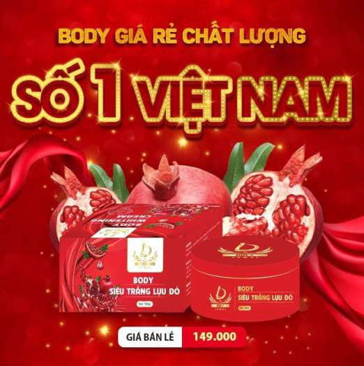Kem body lựu đỏ DuLy