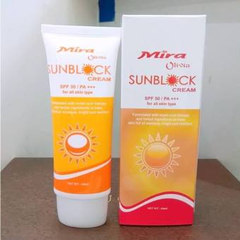 Kem chống nắng sáng da không trôi Mira Olivia Suncream Hàn Quốc 60ml