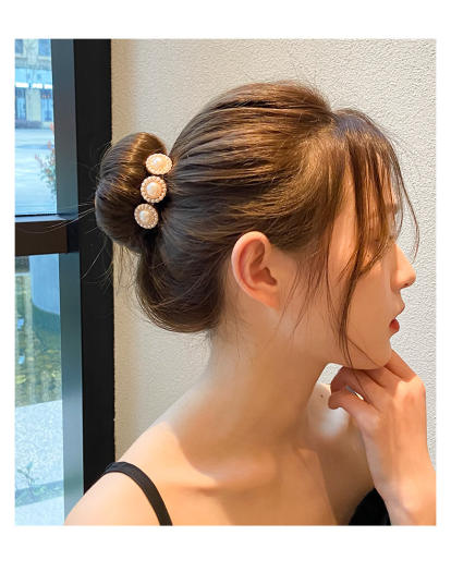 Thanh Búi Tóc Hoa Đào, Thanh Cuộn Tóc Hoa Đào Sang Chảnh Phong Cách Hàn Quốc FA-001241