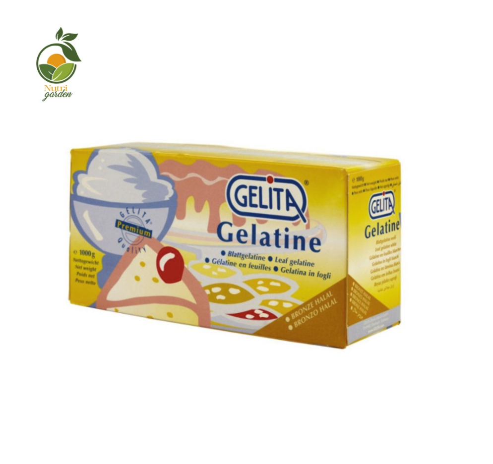 Lá Gelatine hiệu Gelita Silver Nutri Garden nhập khẩu Đức 1kg