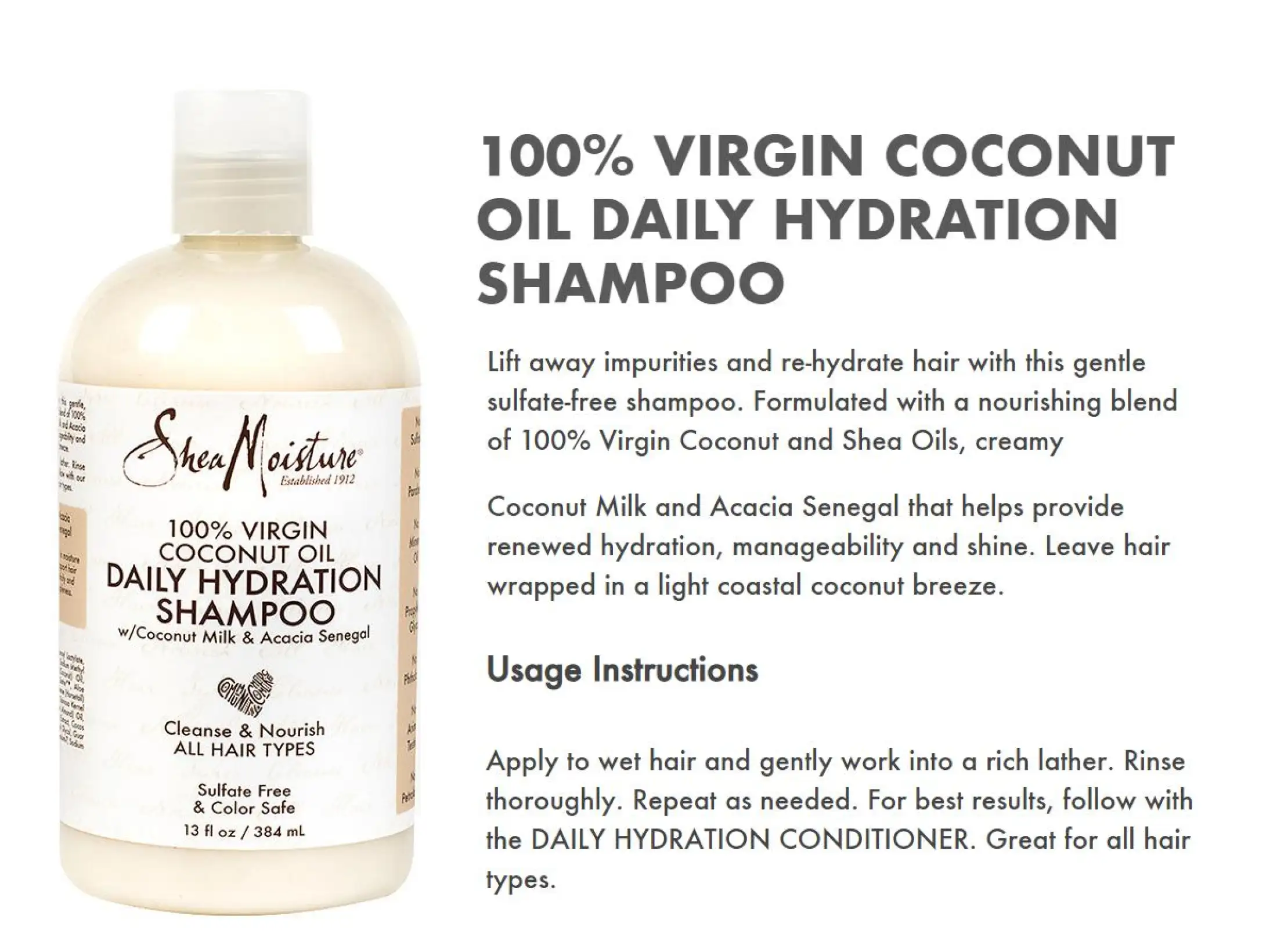 shea moisture coconut milk shampoo