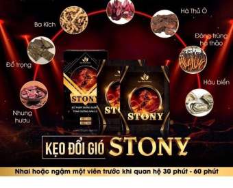 Tách lẻ kẹo stony vị cafe chống XTS, RLCD hộp 8 viên