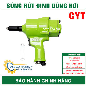 Đầu Rút Đinh Tán, rút Đinh Rive Dùng Hơi CYT Made in Taiwan