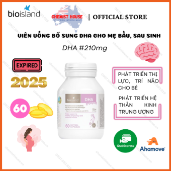 Bio Island DHA - Viên uống bổ sung DHA cho bà bầu 60 viên