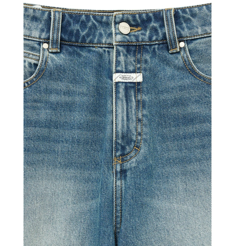 MARITHE FRANCOIS GIRBAUD M Vintage, gewassen, wijde spijkerbroek, herenjeans, 2 kleuren (2024 NIEUW)
