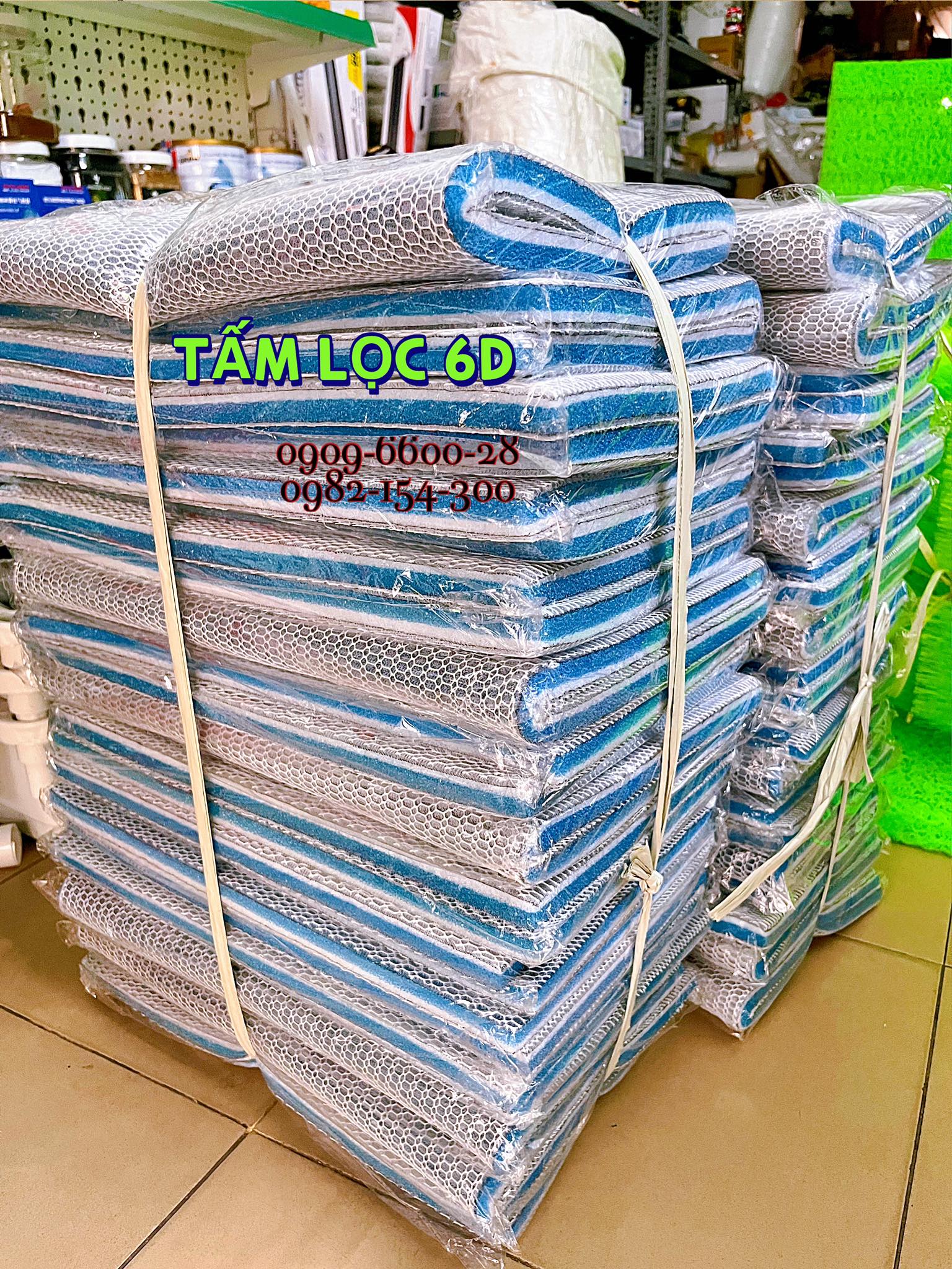 Bông lọc 6d _ 6 lớp lọc cặn bẩn bể cá cảnh