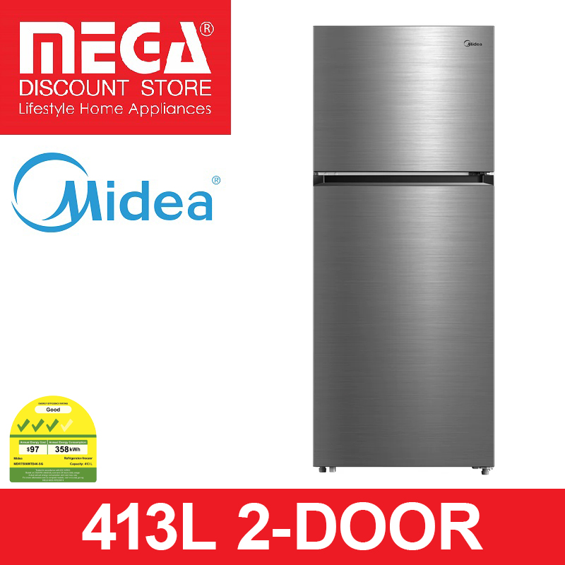 HITACHI R-V560P7MS 450L 2-DOOR FRIDGE | Top Freezer | 3 Ticks