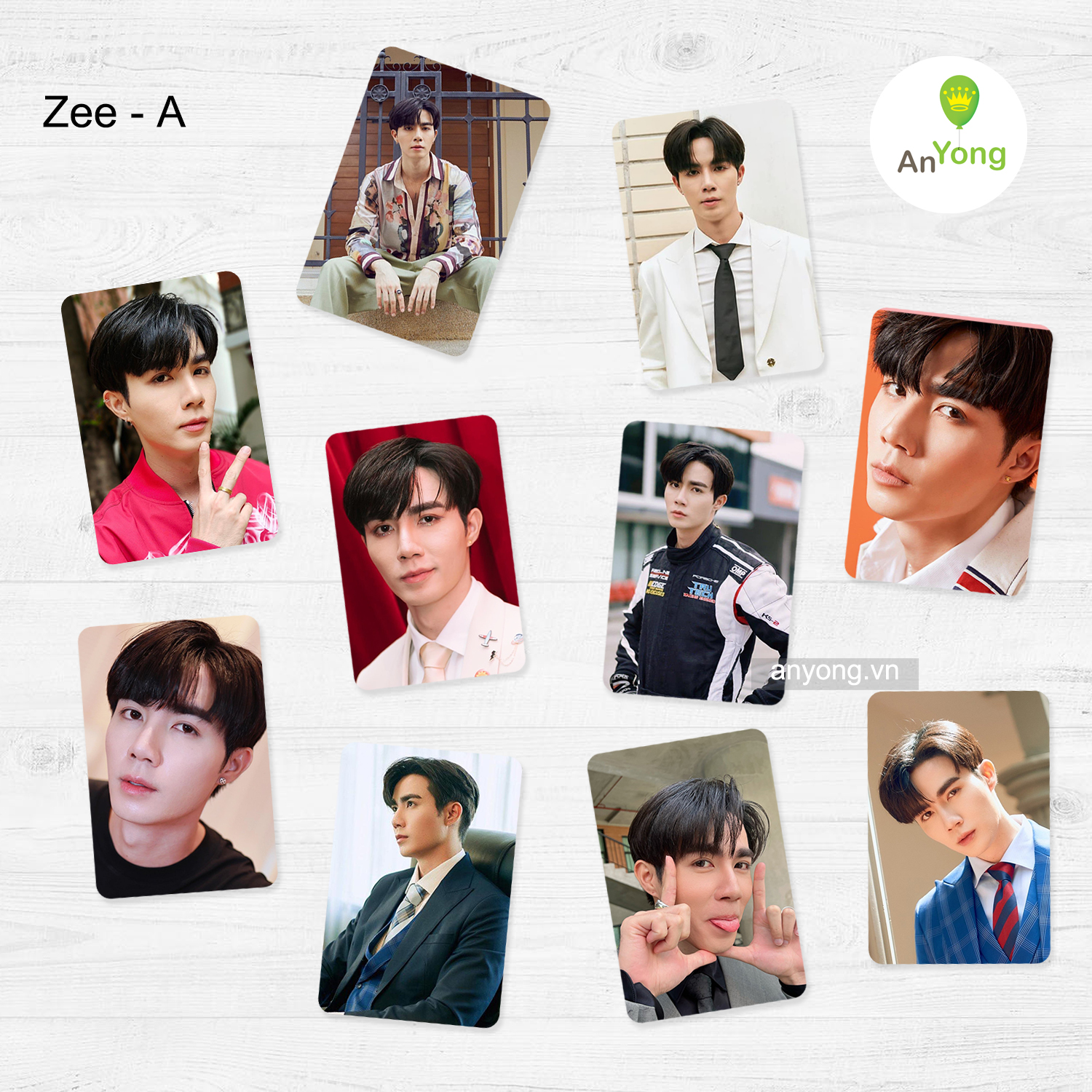 Set 10 tấm card hình ZeeNunew bo góc tặng sleeve