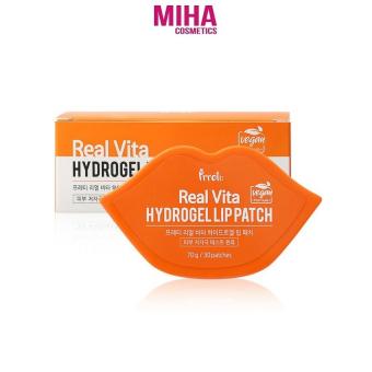 Hộp 30 Miếng Mặt Nạ Môi Prreti Real Vita Hydrogel Lip Patch Hàn Quốc