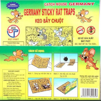 Keo dính chuột Siêu Dính (có mồi) | Miếng keo dán chuột | Miếng bẫy chuột