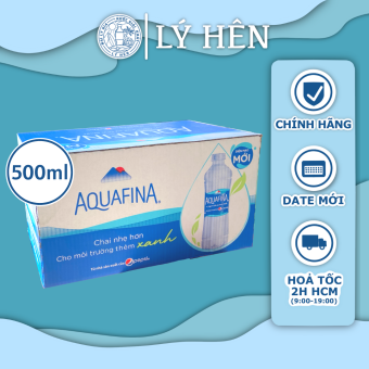 Thùng Nhiều Cỡ Chai Nước Suối Tinh Khiết Đóng Chai Aquafina Chai Nhựa 350ml - 500ml - 1.5 lít - 5 lít Date Luôn Mới