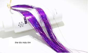 Combo 2 line tóc kim tuyến nối tím  - mỗi tép 3d có từ 80-100 sợi- mua 5 line tặng 1 line