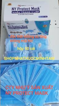 KHẨU TRANG AN VIỆT] [HCM]KHẨU TRANG Y TẾ NHƯ Ý 4 LỚP  ( 1 HỘP 50 CÁI) ( MÀU XANH )  ( NY PROTECT MASK