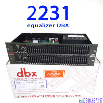 lọc tiếng âm thanh dbx 2231 - lọc xì Equalizer dbx 2231 +TẶNG dâyCANON