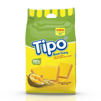 Bánh Trứng Kem Sầu Riêng Tipo Hữu Nghị Durian Cream Egg Cookies (Gói 220g)