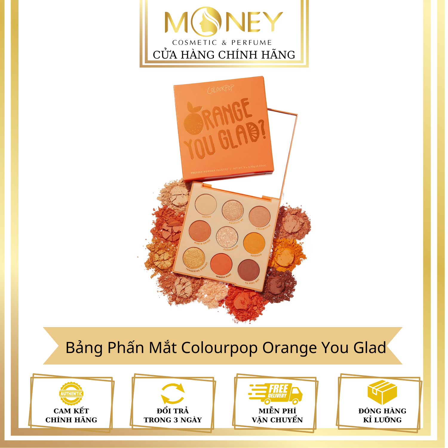 Bảng Phấn Mắt Colourpop Orange You Glad