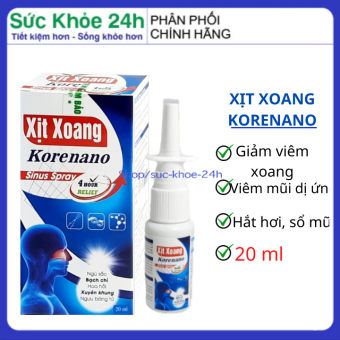 Xịt detox xoang nano thảo dược hoa ngũ sắc giảm viêm xoang viêm mũi dị ứng hắt hơi xổ mũi (20ml/lọ)