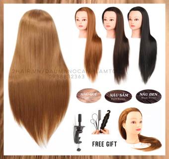 Đầu manocanh học tóc ken cắt tóc nam canh silicon trang điểm dài 70cm vn-022