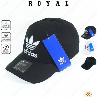 Mũ Lưỡi Trai Nam Nữ add Nón Lưỡi Trai Đen Trắng Vải Kaki Cotton Hàn adidas Nón Kết - Royal Shop