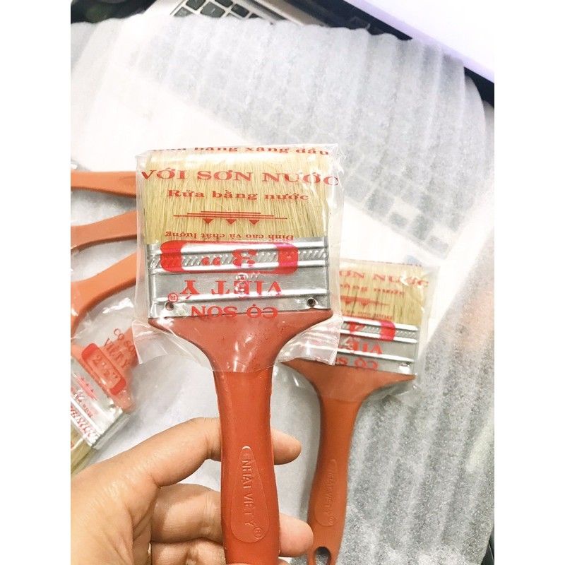 Chổi quét sơn, quét keo cán nhựa Lâm Tuấn loại đẹp đủ kích thước từ 2,5cm -10,2cm