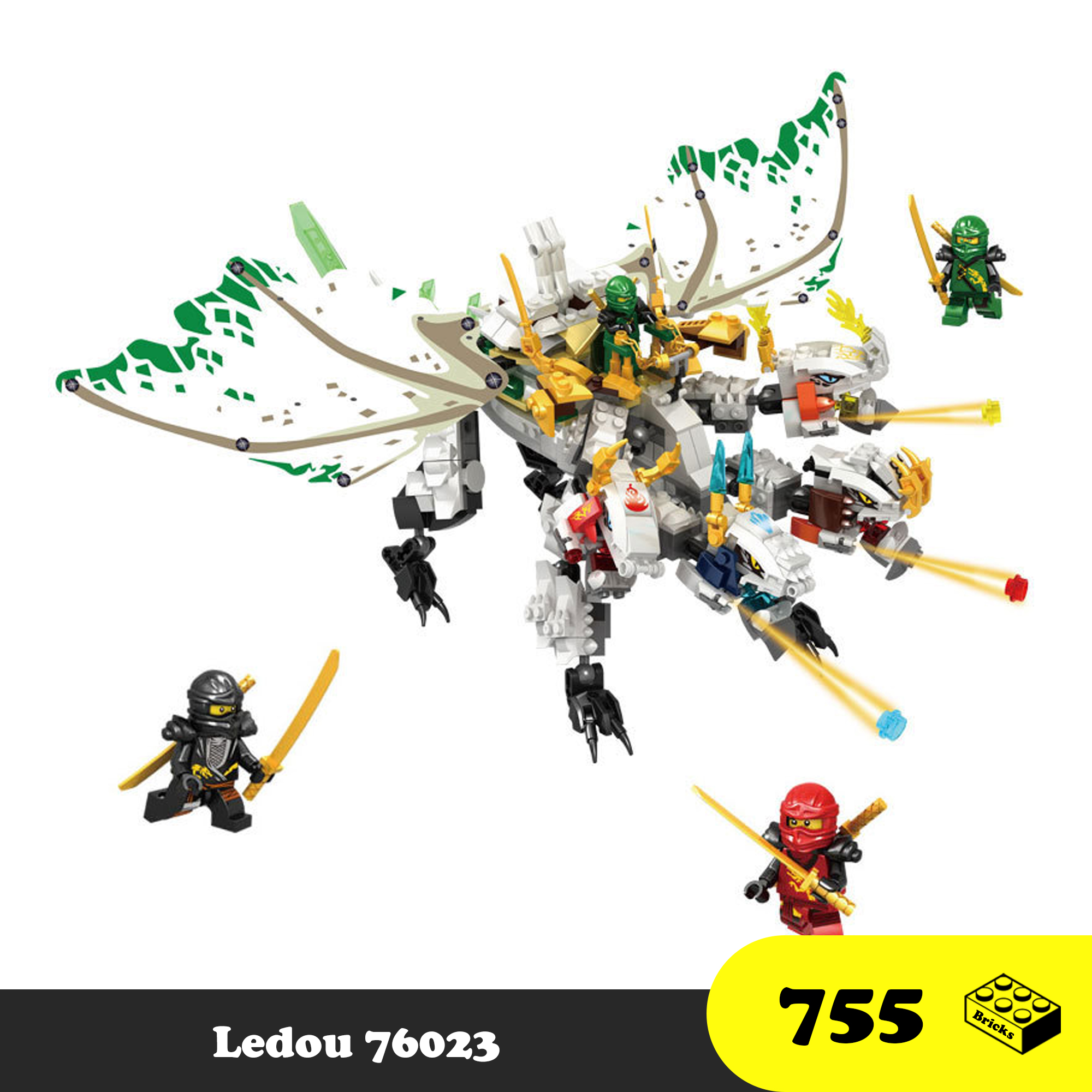 Đồ chơi lắp ráp Chiến xe năng lượng rồng của Zane LEGO NINJAGO 71791