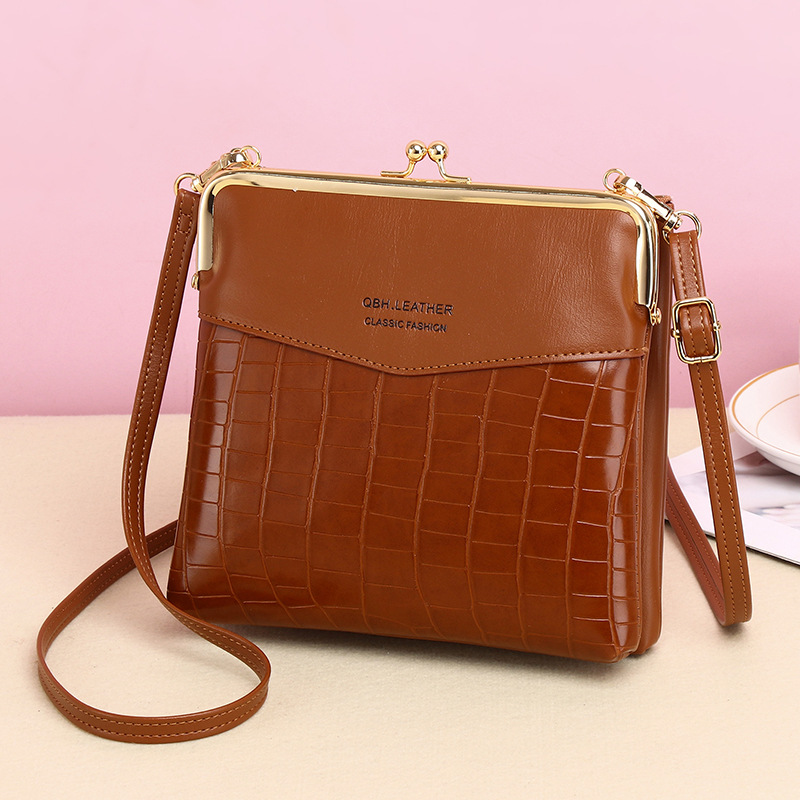 Túi đeo chéo nữ cá sấu mini túi messenger đeo vai thời trang ví nữ hai lớp túi xách da pu tuyệt vời