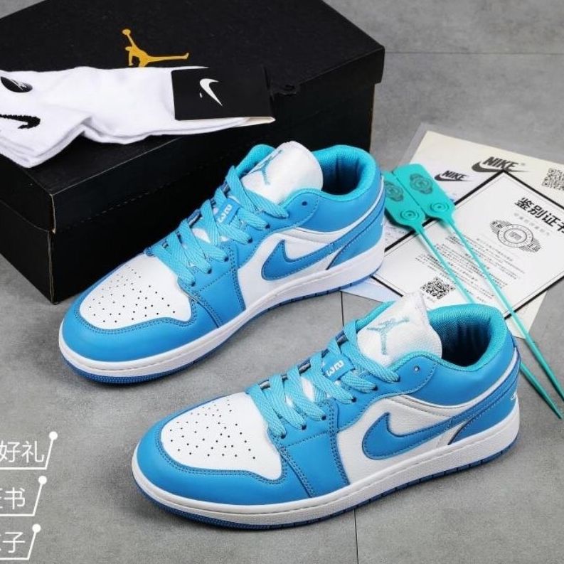 Giày Joran 1 xanh dương cổ thấp Hot trend thể thao sneaker nam nữ, Giày JD1 xanh dương thấp cổ dùng đi học,đi chơi