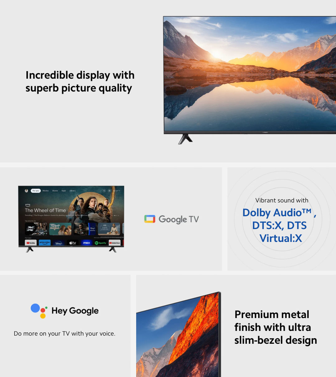 (Offiziell) Xiaomi TV A 43 FHD 2025 TV Smart Google TV DVB-T2/C Sprachsteuerung 1,5 GB RAM 8 GB ROM 5G WIFI Bluetooth 5.0 Google OS HD Smart-TV-Fernseher Google Playstore YouTube Chromecast (3 Jahre Garantie)